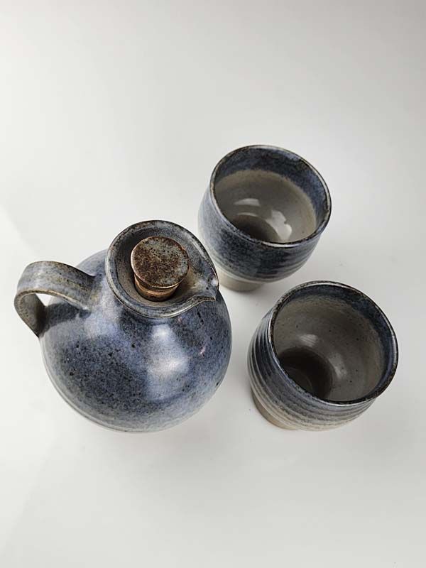 NZ Pottery: Waimea Pottery jug and goblets 