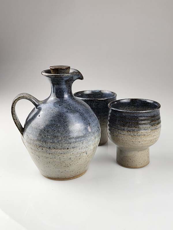 NZ Pottery: Waimea Pottery jug and goblets 